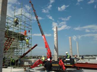 Unicrane on Rooftop in CPT